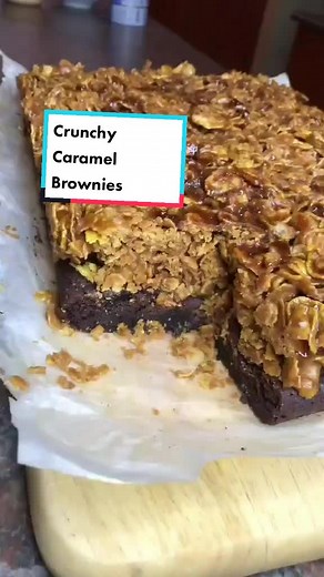 Crunchy Caramel Brownies Recipe for Sweet Lovers