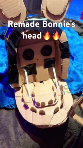 Remade withered Bonnie’s head #fnaf #cosplay #fnafcosplay #witheredbonnie #bonnie