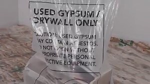 To dispose of used gypsum, designated bags are required to be tied a particular way - gooseneck style - to meet safety requirements at Metro Vancouver transfer stations. http://www.metrovancouver.org/services/solid-waste/recycling-programs/used-gypsum-disposal/Pages/default.aspx | Metro Vancouver