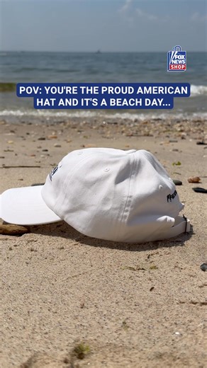 We all need a beach day and this Fox News Proud American Embroidered Hat. Get yours at the Fox News Shop! https://bit.ly/3HNpIGS | Fox News