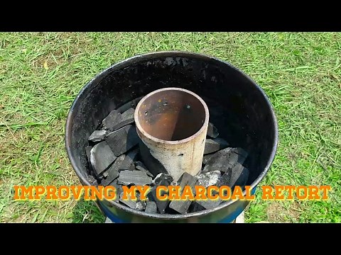 Building a small charcoal retort part 2