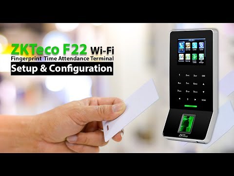 How To Configuration ZKTeco F22 Time Attendance Device | ZKTeco F22 Setup Guide | ZKTeco biometric