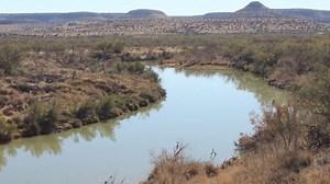 Tracing the Pecos River through desolate West Texas