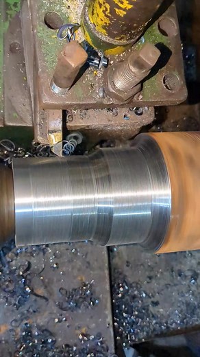 Minute Metalwork: Shaft C-u-t Timelapse⚡ #reels #lathe #engineering #metalworking #asmr | Bishal Ahmed