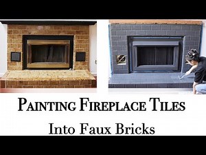 DIY Fireplace Makeover EP.1 | Painting Fireplace Tiles + Hearth & Replacing Mesh Screen Curtains