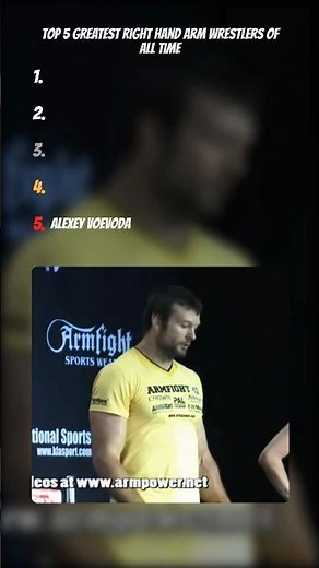 Top 5 GREATEST Arm Wrestlers Of All Time #shorts #armwrestling