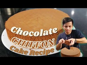 Easy to Bake CHOCOLATE CHIFFON CAKE
