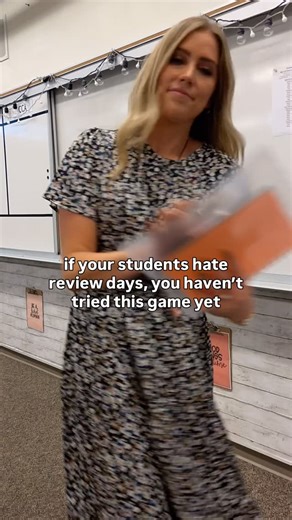 say WANT to get the details for this review game template resource available in my TPT store💚 my fav first day of class game can also be used as a game for REVIEW👏🏼 customize for any topic or class & play physically or digitally!! Here’s what other teachers are saying about it: 💚 “My class loved this resource, and I couldn’t believe how actively engaged my middle schoolers were. Highly recommend!” 💚 “This was such a fun and engaging resource to use with students! I love using this as test p