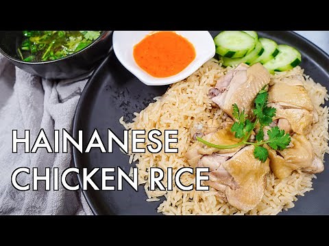 EASY Singapore Hainanese Chicken Rice with the PERFECT Chilli Sauce!