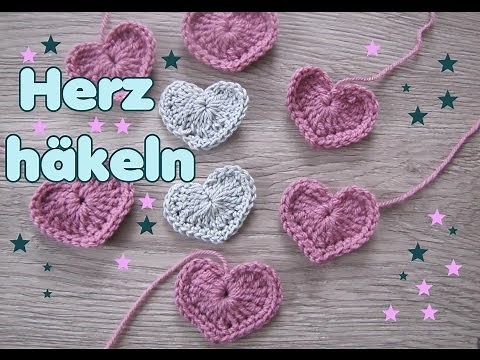 Heart crochet pattern - appliqué or decoration