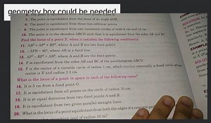 The point is equidistant from two fixed points A and B. The poi... | Filo
