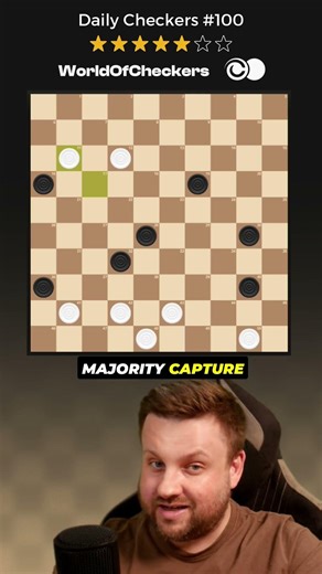 Don’t make this mistake ❌ ⚪⚫ ⭐5/7 | Daily Checkers #100