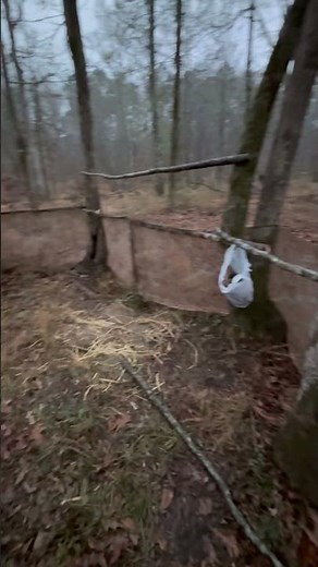 Making a hunting blind