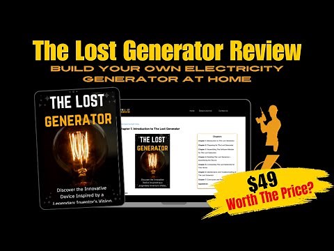 The Lost Generator Review | Build Your Own Electricity Generator At Home | The Edison Generator