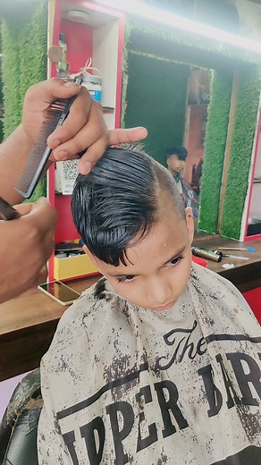Boys Short Comb Over or Side Part Hairstyles for Kids Step by Step Tutorial | Indian Hair Style