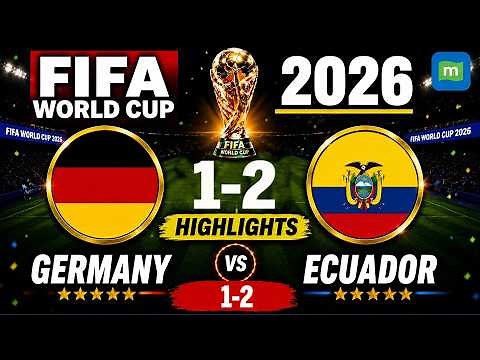 GONZALO PLATA GOAL! Germany vs Ecuador 1-2 Highlights | All Goals | FIFA World Cup 2026