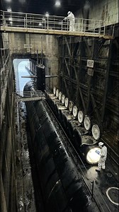 Ohio-class SSBN showing all 24 missile hatches — rare sight. 👀🔥🌊 #OhioClass #SSBN #SubLife #USNavy #Stealth #NavalPower #Submarines #Warships #MilitaryReels ⚓️🚢💥 | Apex Aviation