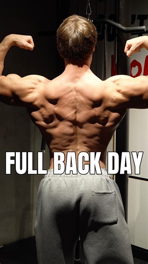 Jeff Seid on Instagram: "BACK IN ACTION! What used to be one of my strongest muscle groups slowly faded into a lagging area. This was mainly due to relying on genetics and putting my attention elsewhere. I’m back to training it twice a week and seeing good progress. Be sure to hit all areas of the back, no weak points bro bro 🤙 FULL WORKOUT DESCRIPTION BELOW: 1. Cable Pullovers: 2 x 8-12 2. Wide Grip Lat Pulldowns: 2 x 8-10 3. Reverse Grip Barbell Rows: 2 x 6-8 (smith machine) 4. DB Rows