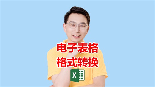 电子表格格式转换