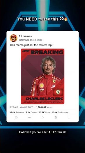 THIS MEME JUST SET THE FASTEST LAP! 🏎️💨 You Won't Believe It!