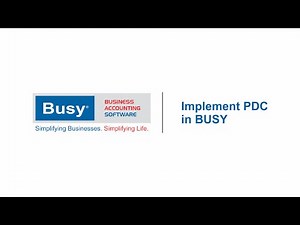 Implement PDC in BUSY