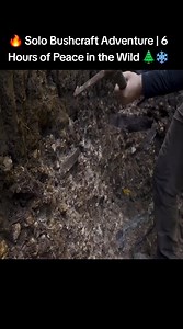 Enjoy 4–6 hours of solo bushcraft in nature while listening to the calming sounds of fire, water, snow, and wind. Perfect for relaxation, meditation, or sleep. 🌿 #bushcraft #nature #ASMR #camping #relax | Wild Trail Life