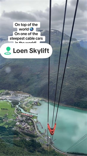 While visiting Olden Norway on the Cruises Apex, we rode one of the steepest cable cars in the world