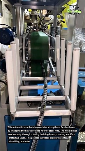 Automatic Hose Braiding Machine Working at High Precision!