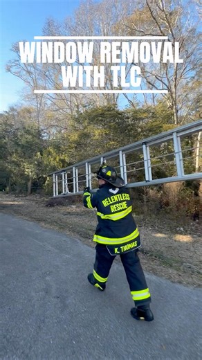 Come check out victim removal with a window and a ladder using the TLC! #shorts #firefighter