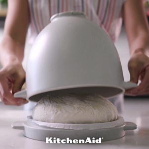 Mix, knead, proof and bake... right in the Bread Bowl with Baking Lid. This all-in-one bowl was made to work with your Stand Mixer to make nailing homemade bread simpler than ever. Go ahead, start baking and enjoy craft-quality results every time.🍞🥖🥐 #MakeItTogether | KitchenAid