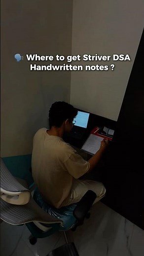 The exact notes top coders use for DSA #dsa #striver #interview