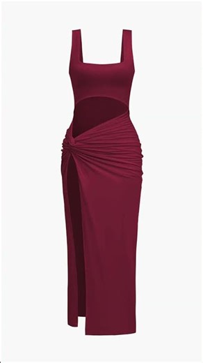 Twist Front Cut Out Midi Dress 😍 Casual to Party Styling Ideas #shorts