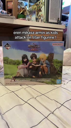 Attack on Titan Mikasa, Eren, and Armin Figurines
