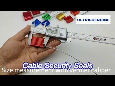 galvanized steel wire cable security seal with 4.69 kn tensile strength