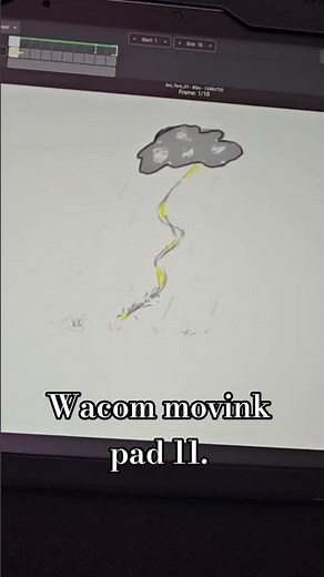 Beginner here learning to draw and animate. Wacom movink pad 11. #wacom #drawing #animation