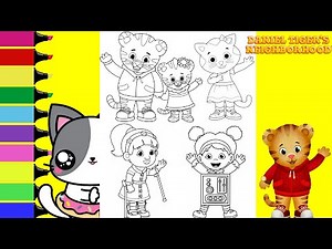 Daniel Tiger's Neighborhood Coloring Book Compilation Margaret Katerina Chrissy Alaina O the Owl