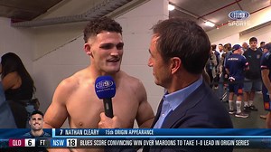 Could we send anyone other than Joey into the Blues sheds after THAT performance? 💙 🖥️ #Origin | Exclusive, live and free on 9Now #9WWOS #NRL | NRL on Nine