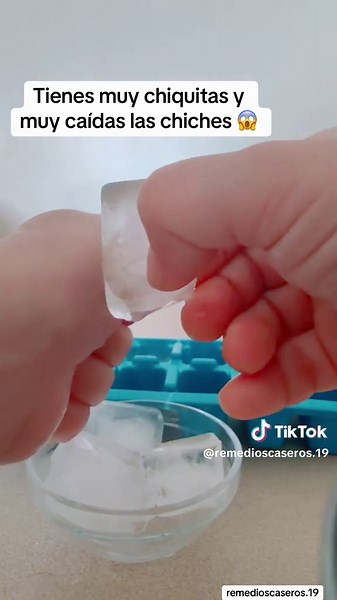 Tienes muy chiquitas las chiches #muy #caidas #as #esto #solo con hielo masajea tus chiches y verás los resultados sígueme para más consejos caseros