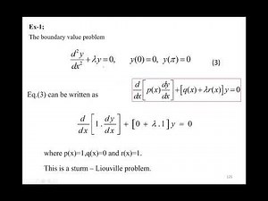 L.5.8 Sturm-Liouville's theory
