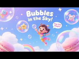 "Soap Bubbles Floating to the Sky 🫧 Relaxing Animation (No Talking)"