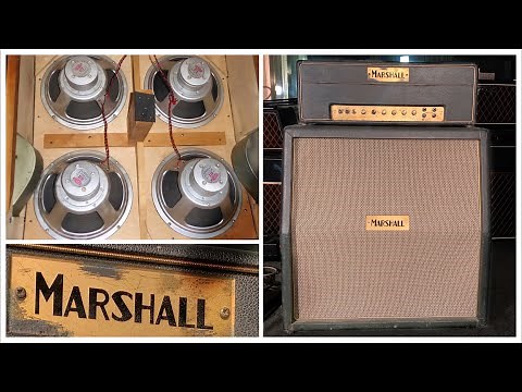 Ultimate Marshall Tone? 1965 JTM45 ALNICO HALF STACK!!