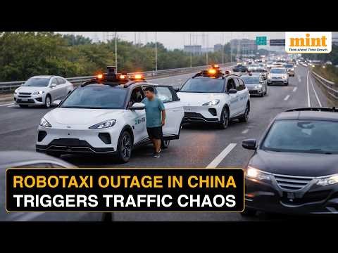 Watch: Baidu's Apollo Go Robotaxis Stop Dead On Highways In China | Here’s What Happened