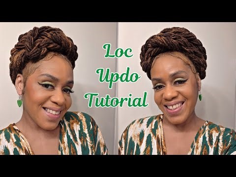 Elegant Loc Updo Tutorial | Protective Style for Medium to Long Locs