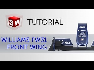 Formula 1 front wing (Williams FW-31) - SolidWorks tutorial