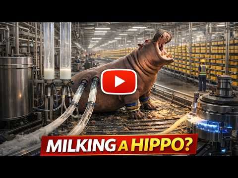 They Turn Hippo Milk Into Cheese 😳 Inside This Surprising Factory Process