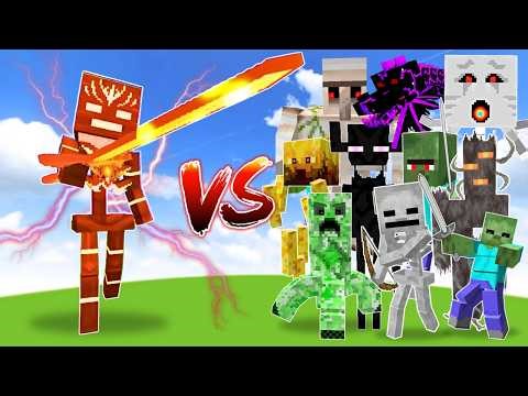 TITAN SOLAR SKELETON vs ALL TITAN BOSSES | Minecraft Mob Battle