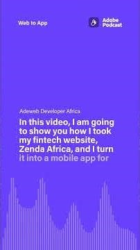From Web to Mobile App in Minutes