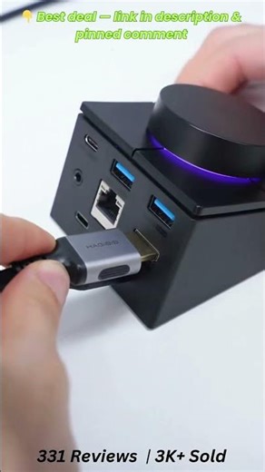 Hagibis Knob USB C Hub 🔥 Smart Desk Setup Upgrade