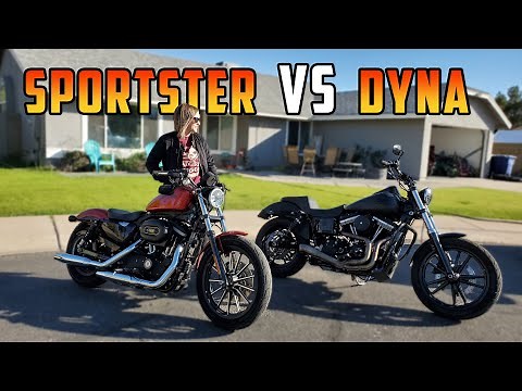 Harley Sportster vs. Dyna! A Beginner's Perspective Side By Side Comparison