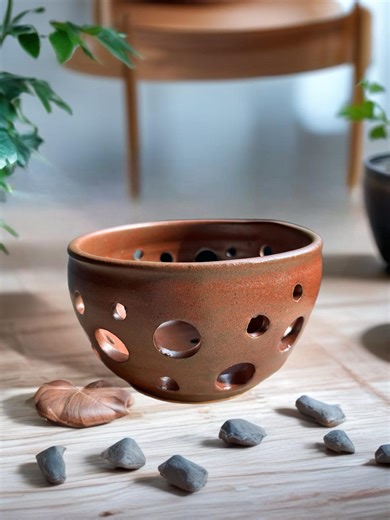 Ceramic Orchid Pot With Drainage Holes: Handmade Pottery Planter - Etsy